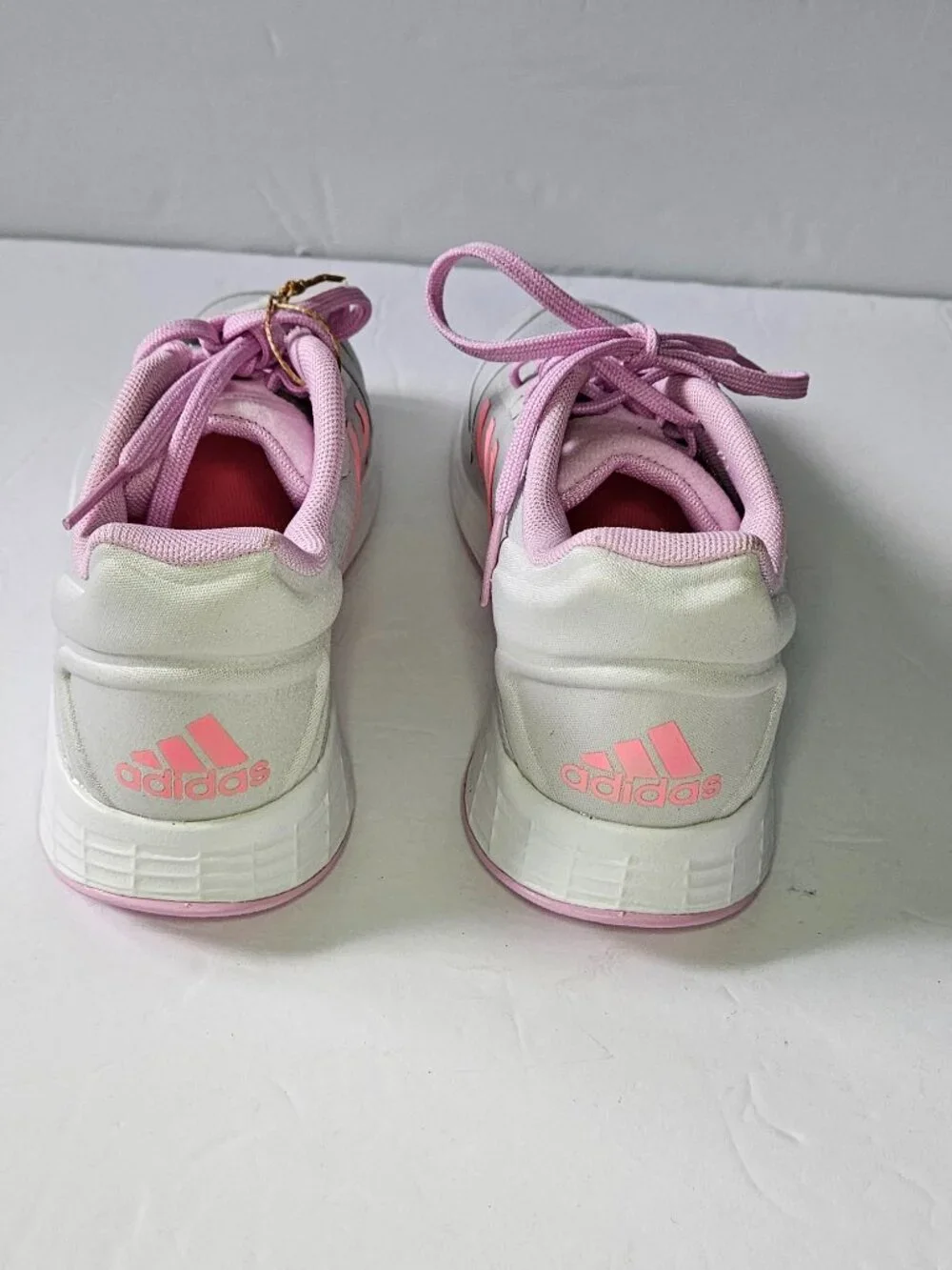 adidas Kids Sneakers in Light Gray and Pink Size 2